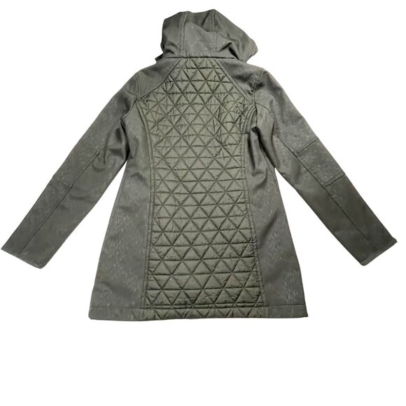 Marc New York Quilted Olive Green Hooded Coat Women's S Small - Picture 7 of 14